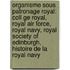 Organisme Sous Patronage Royal: Coll Ge Royal, Royal Air Force, Royal Navy, Royal Society Of Edinburgh, Histoire De La Royal Navy