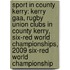 Sport in County Kerry: Kerry Gaa, Rugby Union Clubs in County Kerry, Six-Red World Championships, 2009 Six-Red World Championship