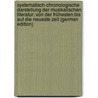 Systematisch-Chronologische Darstellung Der Musikalischen Literatur: Von Der Frühesten Bis Auf Die Neueste Zeit (German Edition) door Ferdinand Becker Carl