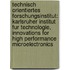 Technisch Orientiertes Forschungsinstitut: Karlsruher Institut Fur Technologie, Innovations For High Performance Microelectronics