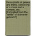 The nuptialls of Peleus and Thetis. Consisting of a mask and a comedy, etc. [Translated from the "Tetide" of Diamante Gabrielli?]