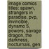 Image Comics Titles: Spawn, Strangers In Paradise, Pvp, Invincible, Dynamo 5, Powers, Savage Dragon, The Darkness, Nocturnals, Gen
