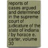 Reports of Cases Argued and Determined in the Supreme Court of Judicature of the State of Indiana / by Horace E. Carter, Volume 30