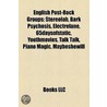 English Post-Rock Groups: Stereolab, Bark Psychosis, 65Daysofstatic, Electrelane, Youthmovies, Talk Talk, Piano Magic, Maybeshewill door Books Llc