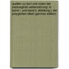 Quellen Zu Text Und Noten Der Septuaginat-Uebersetzung: In Band I. Und Band Ii. Abteilung I. Der Polyglotten-Bibel (German Edition) door Wilhelm Landschreiber Karl
