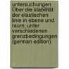 Untersuchungen Über Die Stabilität Der Elastischen Linie in Ebene Und Raum: Unter Verschiedenen Grenzbedingungen (German Edition) door Born Max