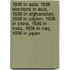1936 in Asia: 1936 Elections in Asia, 1936 in Afghanistan, 1936 in Ceylon, 1936 in China, 1936 in India, 1936 in Iraq, 1936 in Japan