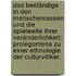 Das Beständige in den Menschenrassen und die Spielweite ihrer Veränderlichkeit: Prolegomena zu einer Ethnologie der Culturvölker.
