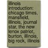 Illinois Introduction: Chicago Times, Mansfield, Illinois, Journal Star, The New Lenox Patriot, Burton, Illinois, Big Rock, Illinois