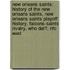 New Orleans Saints: History of the New Orleans Saints, New Orleans Saints Playoff History, Falcons-Saints Rivalry, Who Dat?, Nfc East