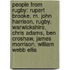 People from Rugby: Rupert Brooke, M. John Harrison, Rugby, Warwickshire, Chris Adams, Ben Croshaw, James Morrison, William Webb Ellis