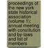 Proceedings of the New York State Historical Association (Volume 1); Annual Meeting with Constitution and By-Laws and List of Members