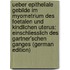 Ueber Epitheliale Gebilde Im Myometrium Des Foetalen Und Kindlichen Uterus: Einschliesslich Des Gartner'Schen Ganges (German Edition)