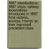 1887 Introductions: 1887 Ships, Railway Locomotives Introduced In 1887, Hms Victoria, Koonya, Hnoms Tyr, Lnwr Improved Precedent Class