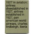 1927 in Aviation: Airlines Disestablished in 1927, Airlines Established in 1927, Pan American World Airways, Charles Lindbergh, Iberia