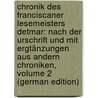 Chronik Des Franciscaner Lesemeisters Detmar: Nach Der Urschrift Und Mit Ergtänzungen Aus Andern Chroniken, Volume 2 (German Edition) door Heinrich Grautoff Ferdinand