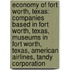 Economy of Fort Worth, Texas: Companies Based in Fort Worth, Texas, Museums in Fort Worth, Texas, American Airlines, Tandy Corporation