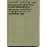 Festschrift Zum F Nfzigj Hrigen Jubil Um Der K. Land- Und Forstwirthschaftlichen Akademie, Hohenheim. Ausgegeben Zum 20. November 1868 by Hohenheim Wrttembergische Lan Anstalt