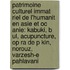 Patrimoine Culturel Immat Riel De L'humanit En Asie Et Oc Anie: Kabuki, B Ul, Acupuncture, Op Ra De P Kin, Norouz, Varzesh-e Pahlavani