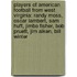 Players of American Football from West Virginia: Randy Moss, Oscar Lambert, Sam Huff, Jimbo Fisher, Bob Pruett, Jim Aiken, Bill Winter