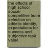 The Effects of High School Soccer Competitive Team Selection on Athletic Identity, Expectations for Success and Subjective Task Value. door Stephanie M. Cerow Diaz