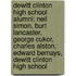 Dewitt Clinton High School Alumni: Neil Simon, Burt Lancaster, George Cukor, Charles Alston, Edward Bernays, Dewitt Clinton High School