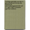 Vorträge Gehalten Auf Der Vi. Generalversammlung Des Vereins Für Reformationsgeschichte Am 11. April 1901 in Breslau (German Edition) door Brandenburg Erich