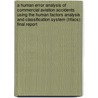 A Human Error Analysis of Commercial Aviation Accidents Using the Human Factors Analysis and Classification System (Hfacs): Final Report door United States Government