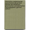 Eitschrift Fur Vergleichende Sprachforschung Auf Dem Gebiete Des Deutschen, Griechischen Und Lateinischen Herausgegeben (German Edition) by Kuhn Adalbert