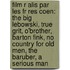 Film R Alis Par Les Fr Res Coen: The Big Lebowski, True Grit, O'Brother, Barton Fink, No Country for Old Men, the Baruber, a Serious Man