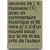 Oeuvres De J. B. Rousseau (1); Avec Un Commentaire Historique Et Litt Raire Pr C D D'un Nouvel Essai Sur La Vie Et Les Crits De L'auteur