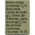 Teatro Critico Universal: Ï¿½ Discursos Varios En Todo Gï¿½Nero De Materias, Para Desengaï¿½O De Errores Comunes, Volumes 14-15