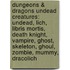 Dungeons & Dragons Undead Creatures: Undead, Lich, Libris Mortis, Death Knight, Vampire, Ghost, Skeleton, Ghoul, Zombie, Mummy, Dracolich