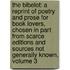 The Bibelot: A Reprint of Poetry and Prose for Book Lovers, Chosen in Part from Scarce Editions and Sources Not Generally Known, Volume 3