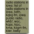 Radio Stations In Iowa: List Of Radio Stations In Iowa, Kdth, Kqkq-Fm, Iowa Public Radio, Wkbf, Woc, Kcps, Kjoc, Krna, Kxgm-Fm, Kiwr, Kwky
