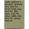 Radio Stations in Phoenix, Arizona: Knrj, Ktar-Fm, Kzon, Kzzp, Koy, Kool-Fm, Kkfr, Kasc, Knix-Fm, Kdus, Kdkb, Kfyi, Khot-Fm, Kmvp, Kslx-Fm door Books Llc