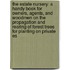 The Estate Nursery: A Handy Book For Owners, Agents, And Woodmen On The Propagation And Rearing Of Forest Trees For Planting On Private Es