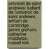 Universit de Saint Andrews: Tudiant de L'Universit de Saint Andrews, William de Cambridge, James Graham, Catherine Middleton, Russell Kirk