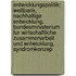 Entwicklungspolitik: Weltbank, Nachhaltige Entwicklung, Bundesministerium Fur Wirtschaftliche Zusammenarbeit Und Entwicklung, Syndromkonzep