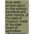 First[-Ninth] Annual Report on the Noxious, Beneficial and Other Insects, of the State of Missouri, Made to the State Board of Agriculture