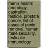 Men's Health: Andrology, Castration, Testicle, Prostate Cancer, List of Cases of Penis Removal, Human Male Sexuality, Testicular Immunology by Books Llc
