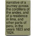 Narrative of a Journey across the Cordillera of the Andes, and of a residence in Lima, and other parts of Peru, in the years 1823 and 1824.