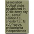 Association Football Clubs Established in 2010: Derry City F.C., Samut Sakhon F.C., Chester F.C., Fc Suï¿½Uroy, Philadelphia Independence