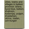 Cities, Towns and Villages in Batken Province: Isfana, Kyzyl-Kiya, Batken, Khalmion, Kadamjay, Pulgon, Khaidarkan, Okhna, Iradan, Uch-Kurgan by Books Llc