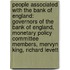 People Associated with the Bank of England: Governors of the Bank of England, Monetary Policy Committee Members, Mervyn King, Richard Levett