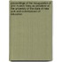 Proceedings of the Inauguration of John Huston Finley As President of the University of the State of New York and Commissioner of Education