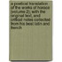 A Poetical Translation of the Works of Horace (Volume 2); with the Original Text, and Critical Notes Collected from His Best Latin and French