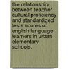 The Relationship Between Teacher Cultural Proficiency and Standardized Tests Scores of English Language Learners in Urban Elementary Schools. door Adekunle Ibrahim