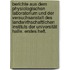 Berichte aus dem physiologischen Laboratorium und der Versuchsanstalt des Landwirthschaftlichen Instituts der Universität Halle. Erstes Heft.