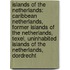 Islands of the Netherlands: Caribbean Netherlands, Former Islands of the Netherlands, Texel, Uninhabited Islands of the Netherlands, Dordrecht
